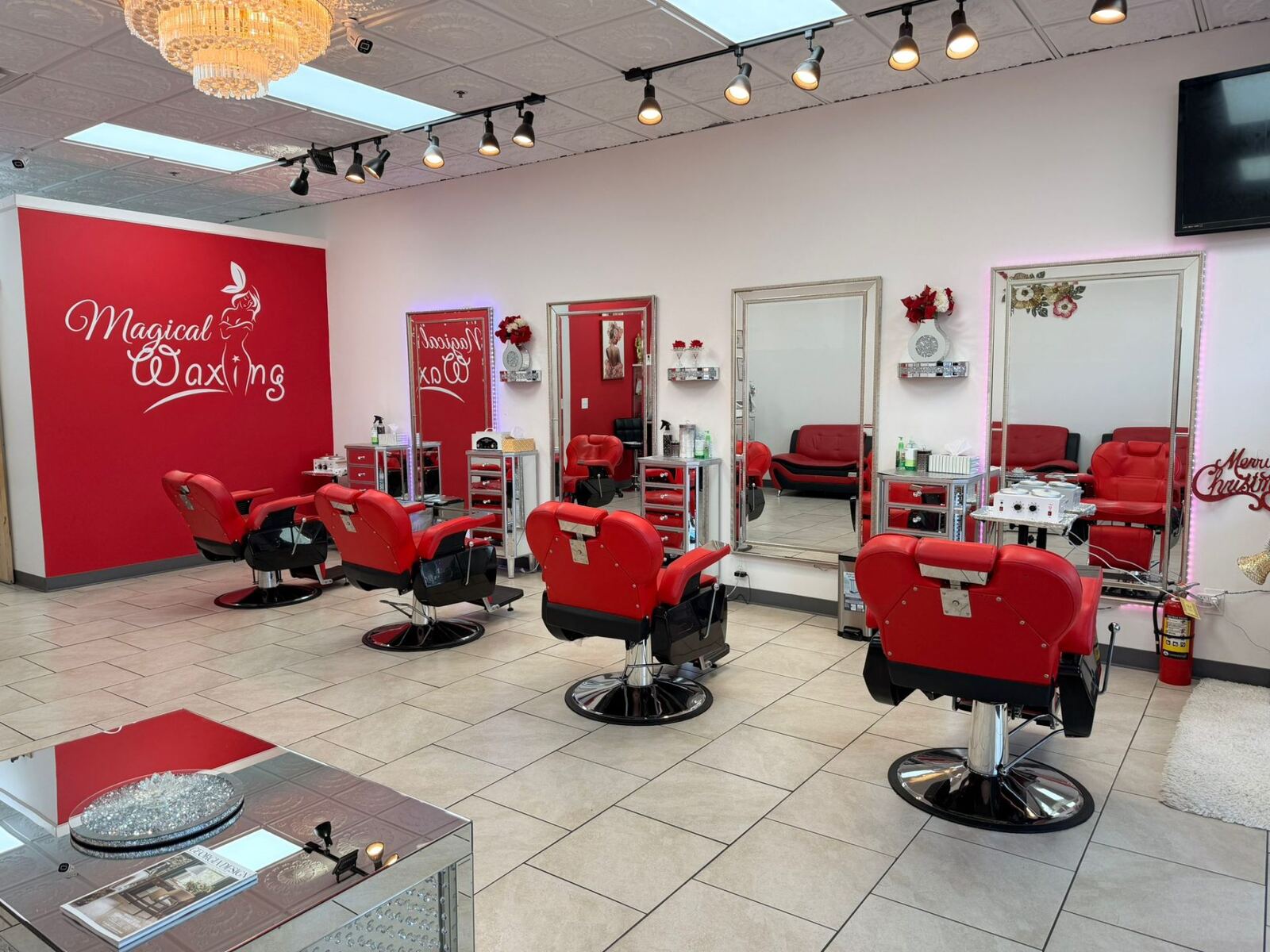 Reception and salon interior at a Magical Waxing® studio in metro Atlanta