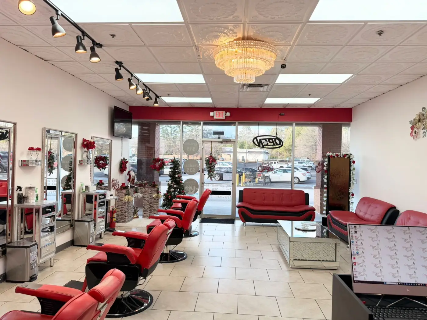 Client waiting area at a Magical Waxing® studio in metro Atlanta